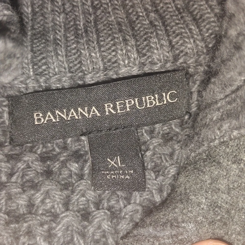 Gray Banana Republic Wool Yak Blend Knit Sweater XL